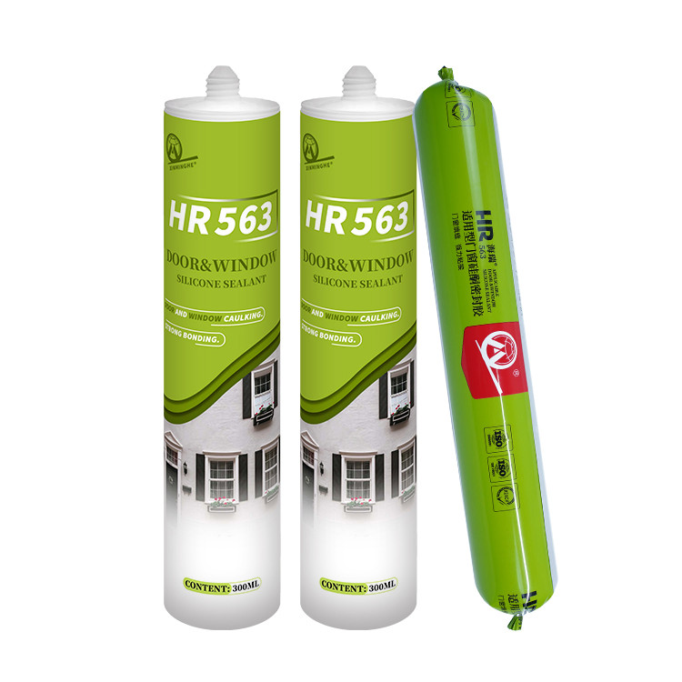 590ml Sausage Non Acidic Water Proof Glass Roof Construction Adhesion Silicone Sealant
