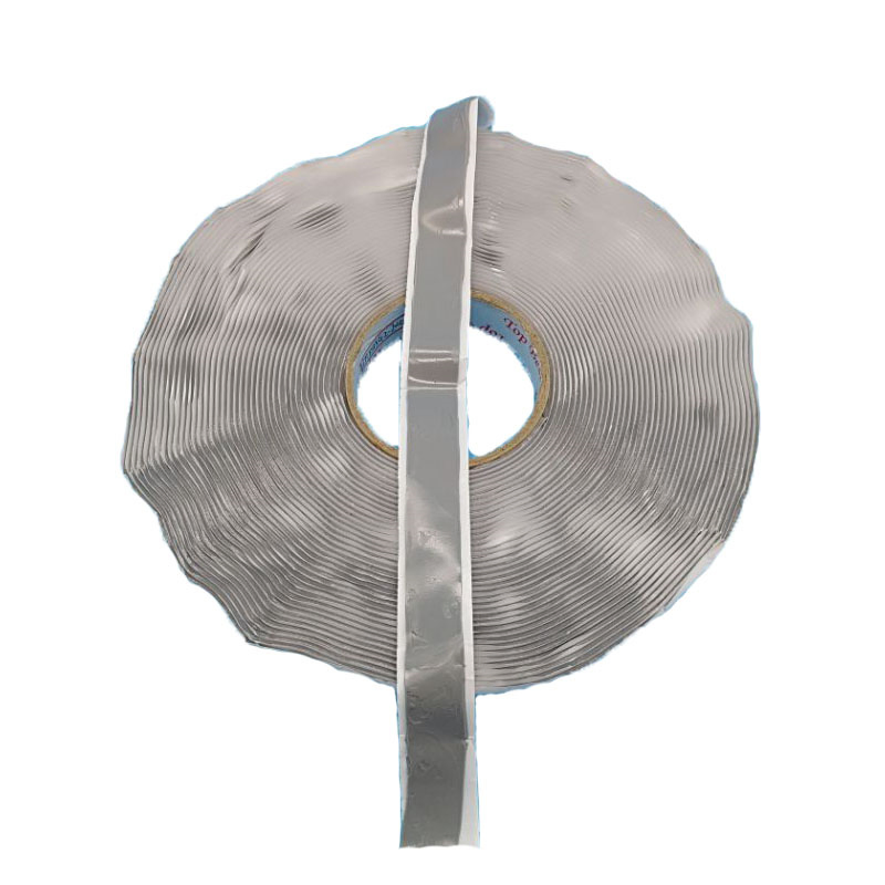 2 Inch Foam Core Butyl Tape Thick Window Glass Setting Double Sided Gray Butyl Gasket Adhesive Tape Mastic Tape for Metal Roofing