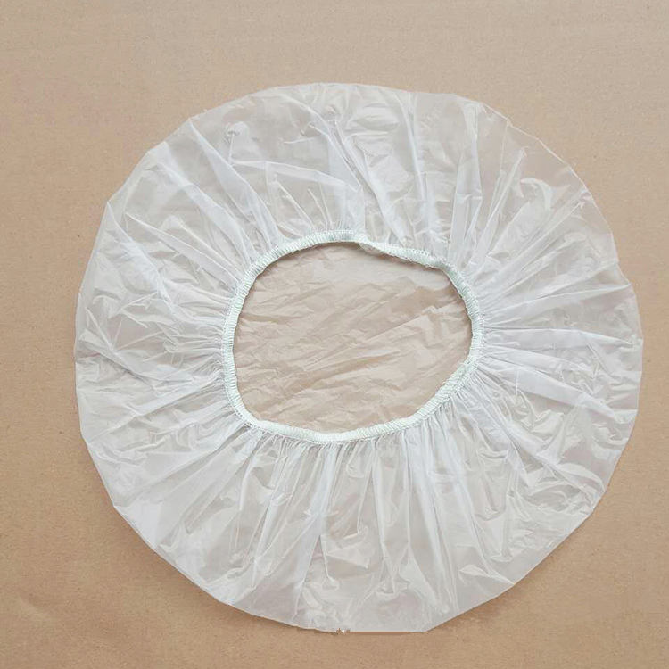 Disposable Waterproof Multicolor Shower Cap/ Biodegradable Folding Bath Cap Beauty