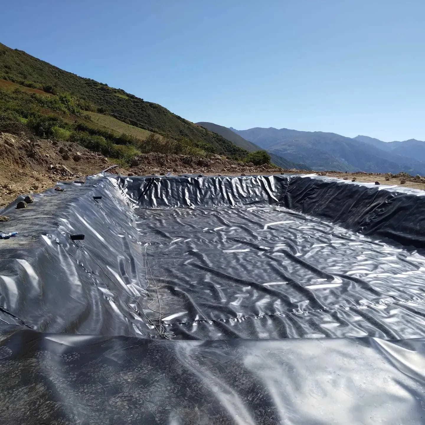 100% Virgin ASTM HDPE LDPE PVC Geomamrana Shrimp Pond Liner Anti-Seepage Membrane Fish Farming Pond Liner Plastic Geomembrane