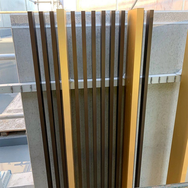 Aluminum Folding Plate Metal Profile Aluminum Square Tube Plate Fence Building Manufacturer