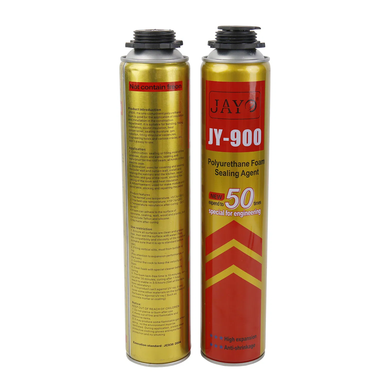 750ml PU Spray Foam Can Kit for Insulation & Sealing, Professional Gun & Nozzles Included