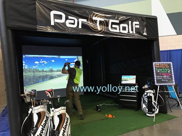 Mobile Inflatable Golf Simulator Building Tent