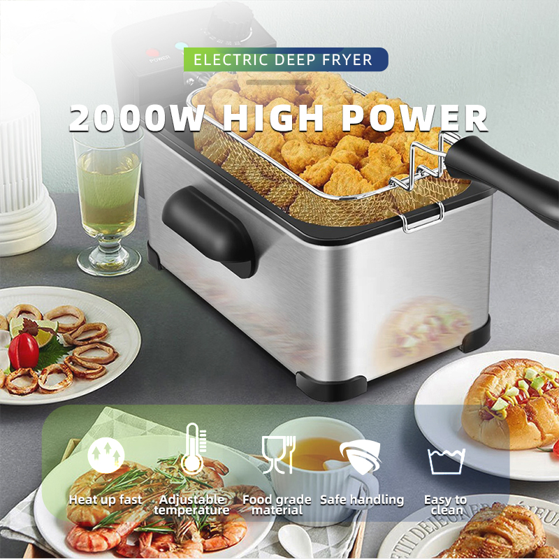 Premium Stainless Steel Electric Deep Fryer for Restaurants