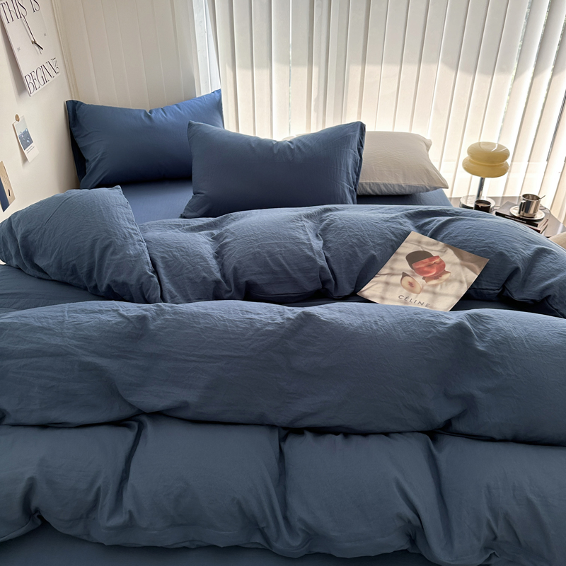 Washed Cotton Comforter Bedspread Sets China Home Bedding Set