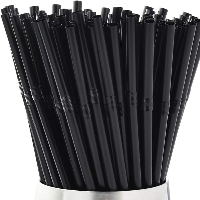 Smoothie Straws, Disposable Wide Plastic Drinking Straws, Colorful Plastic Straws for Milkshakes, Smoothies, Boba, Bubble Tea