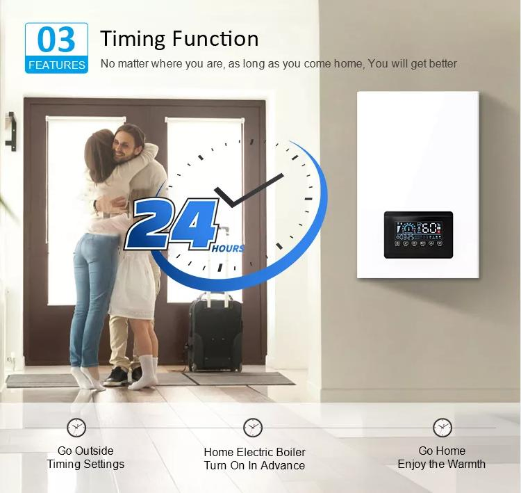 WiFi Tuya APP Control Combi Electric Boiler for Home Heating Hot Water