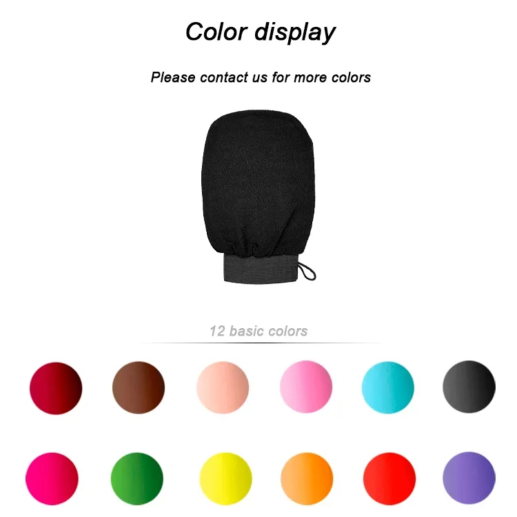 Custom Logo Exfoliating Mitt Body Scrubber Bath Brush Deep Cleaning Bath Gloves for Dead Skin Removal Exfoliating Gloves