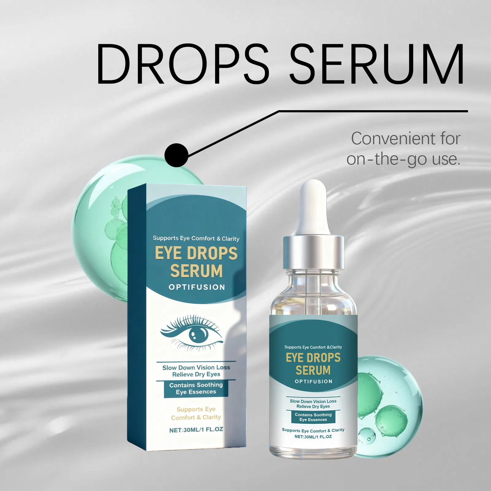 Collagen Firming Eye Serum Viral for Wrinkles and Fine Lines Under Eye Bags Serum OEM ODM Manufacturer
