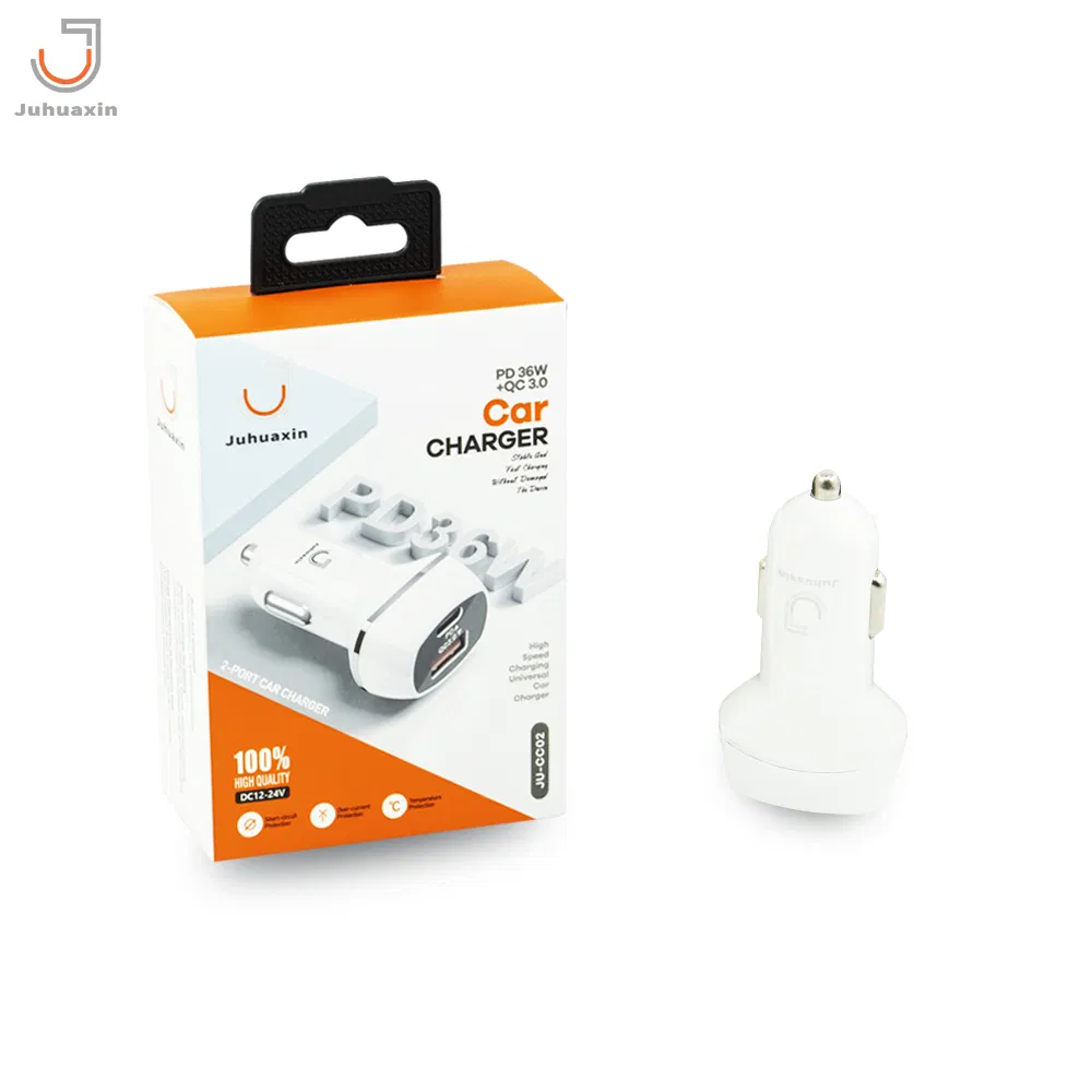 Автомобильное зарядное устройство Juhuaxin PD36W с QC3.0