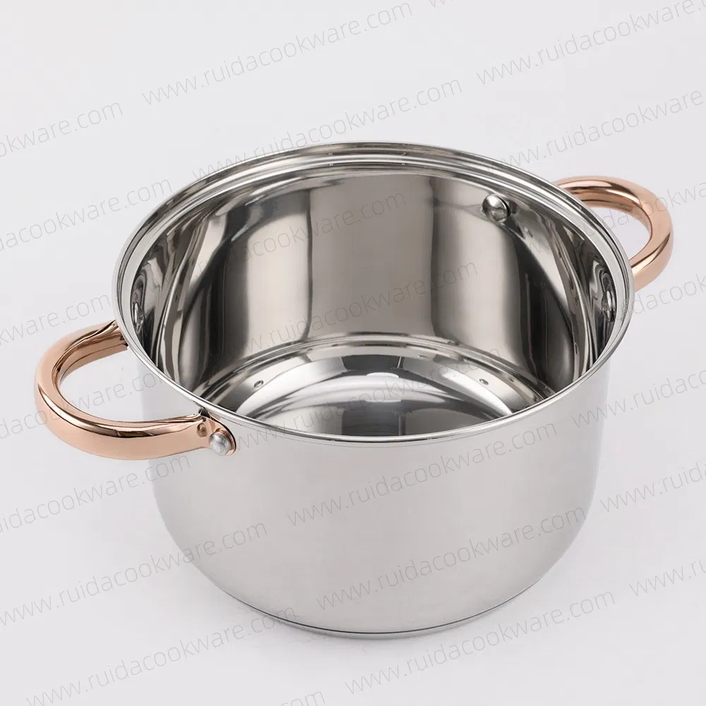 8PCS Kitchen Appliance Utensils Cooking Pot Stainless Steel Cookware Set Kitchenware