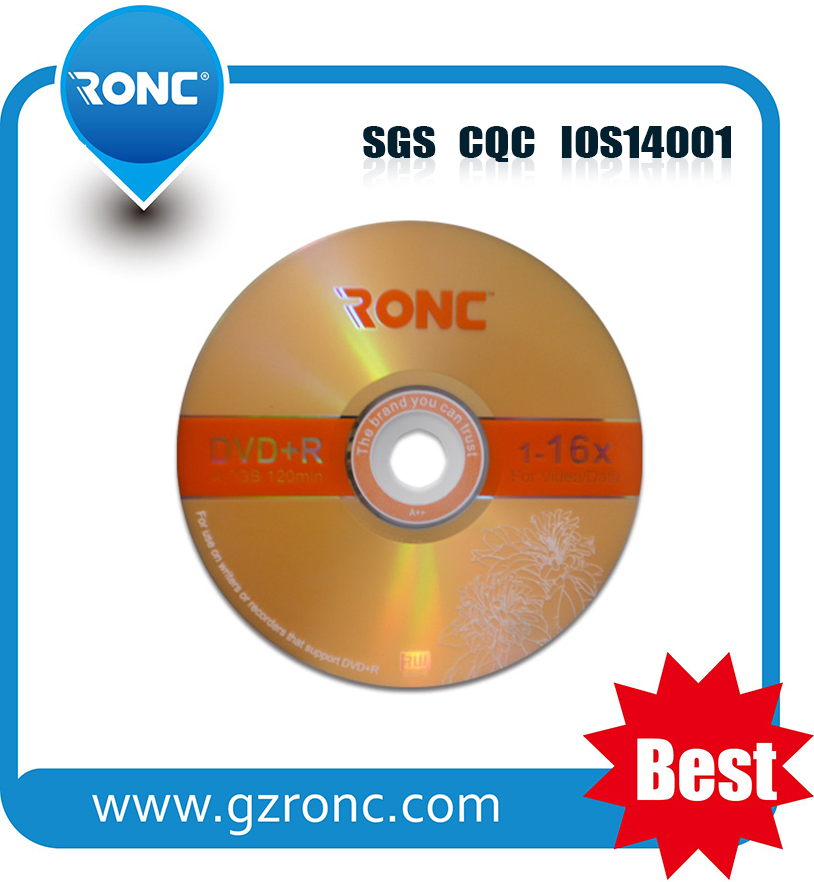 DVD-R диски Ronc 4.7GB, 16x, 100 упаковок