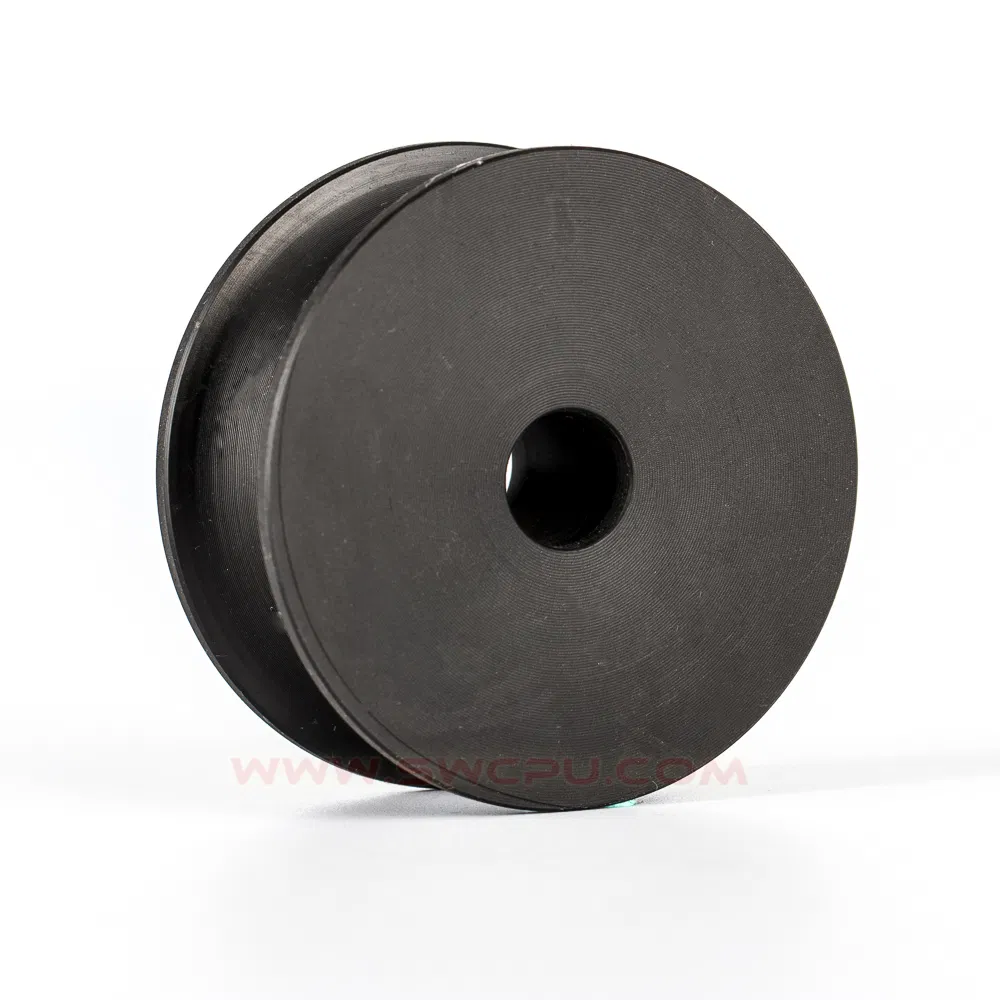 Customized Transparant PU/Plastic Industry Caster Wheel with Belt Pulley