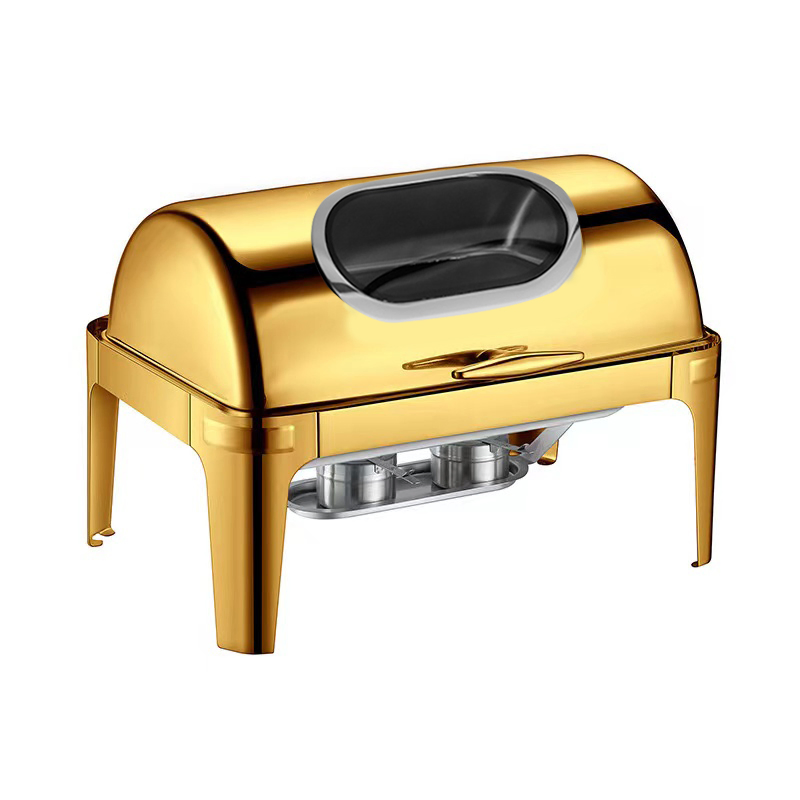Hotel Available Oblong Stainless Steel Food Display Buffet Chafing Dish