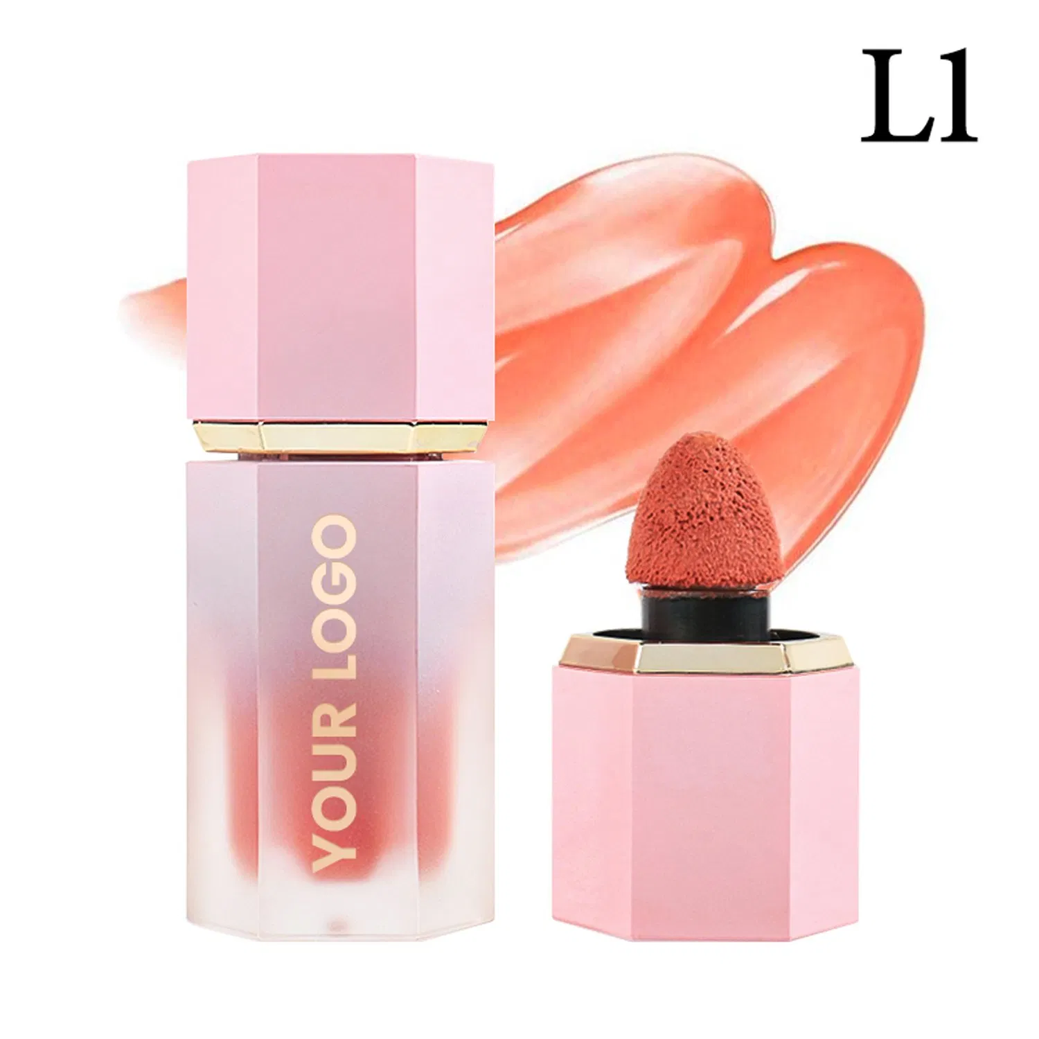 Hot Selling Cosmetics Cream Velvet Liquid Blusher for Liquid Blush