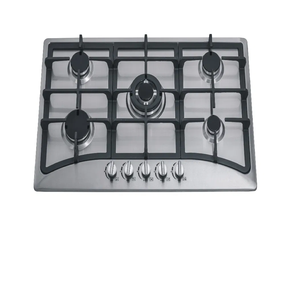 Home Appliance Built in Cookware Stainless Steel Gas Stove 5 Burner