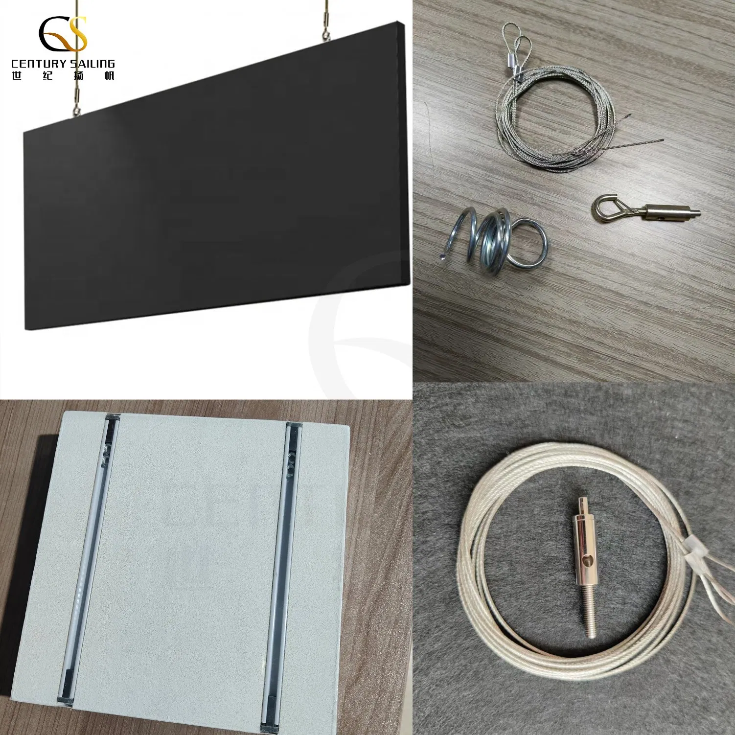 Eco-Sound Absorption Fiberglass Acoustic Suspended Ceiling Cloud for Auditorium Hall Office