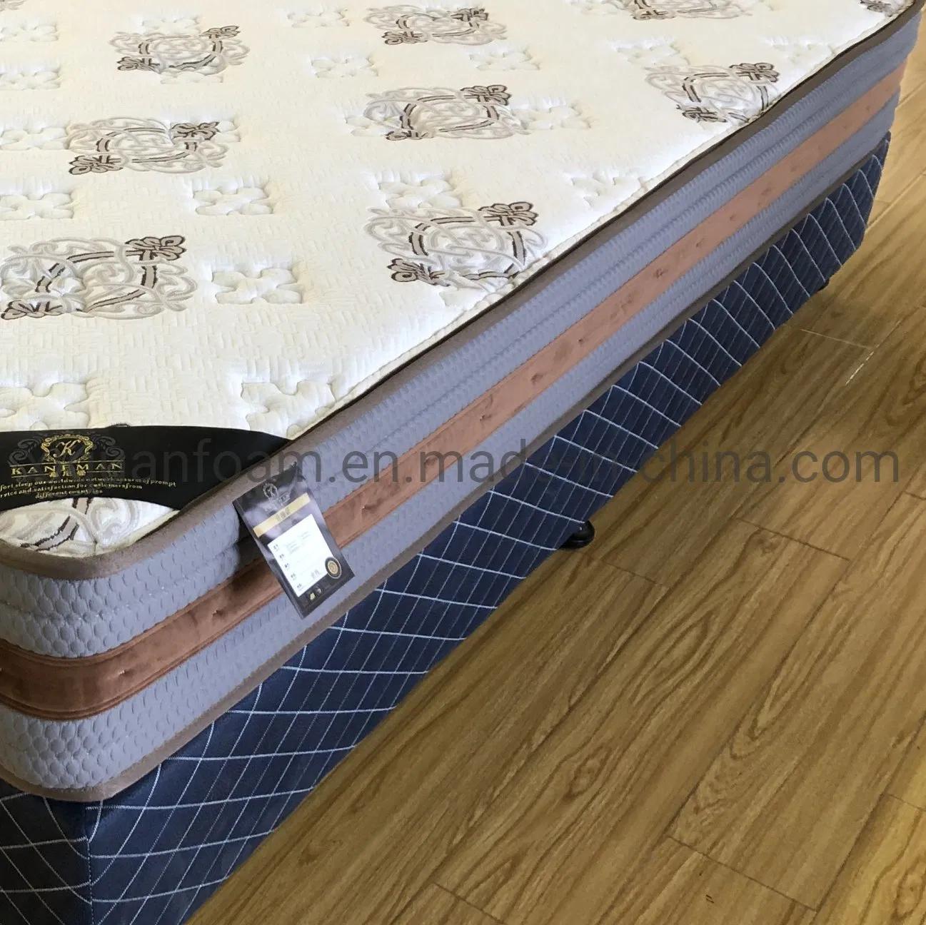 Firm Pocket Spring Mattress Flat Packed Custom Sizes Bed Mattress