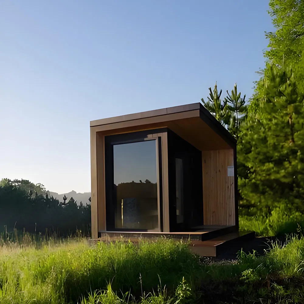 Элитная уличная инфракрасная сауна квадратной формы