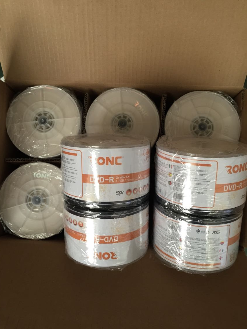 DVD-R 4.7GB 16x, односторонние, Grade A+ (50 шт.)