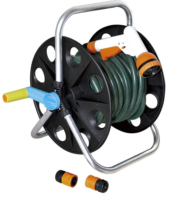 50FT/66FT Garden Premium Plastic Hose with Reel Car Wall Mount