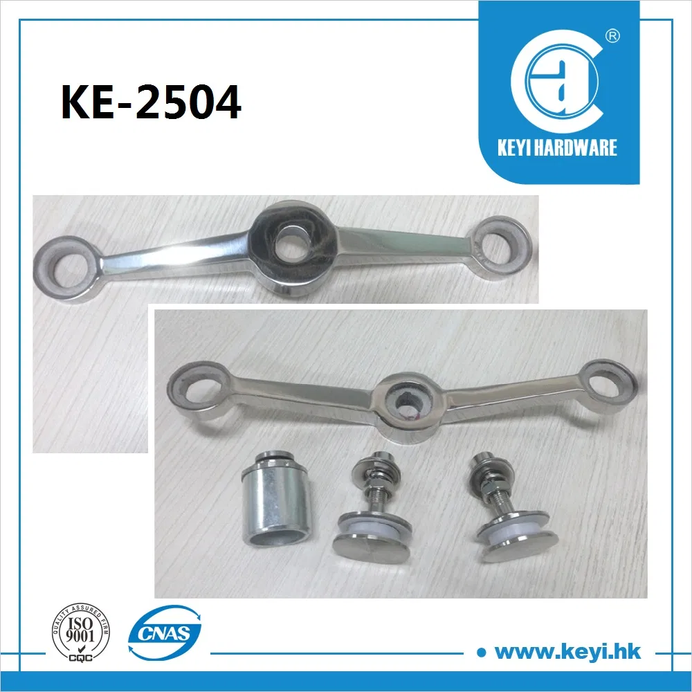 Keyi Metal Ke-2504 Stainless Steel Hardware Curtain Wall Glass Clamp Spider