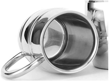 Пивная кружка из нержавеющей стали с крышкой, 15 унций