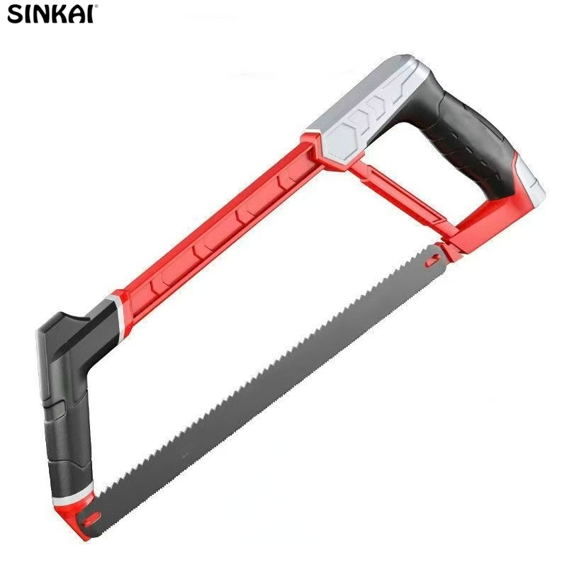Steel Hacksaw Frame with Handle Lightweight Easy-Use DIY Industrial Saw for Metal & Drywall Slicing