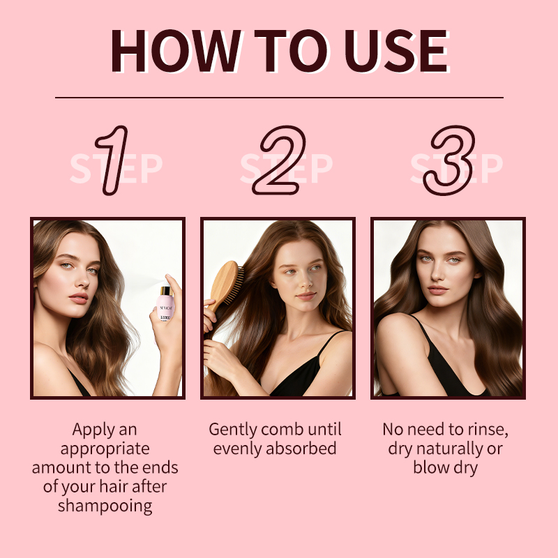 Customized 85ml Silkening Mist Hair Repairing Moisturizer Hair Conditioning Perfume with Fragrance