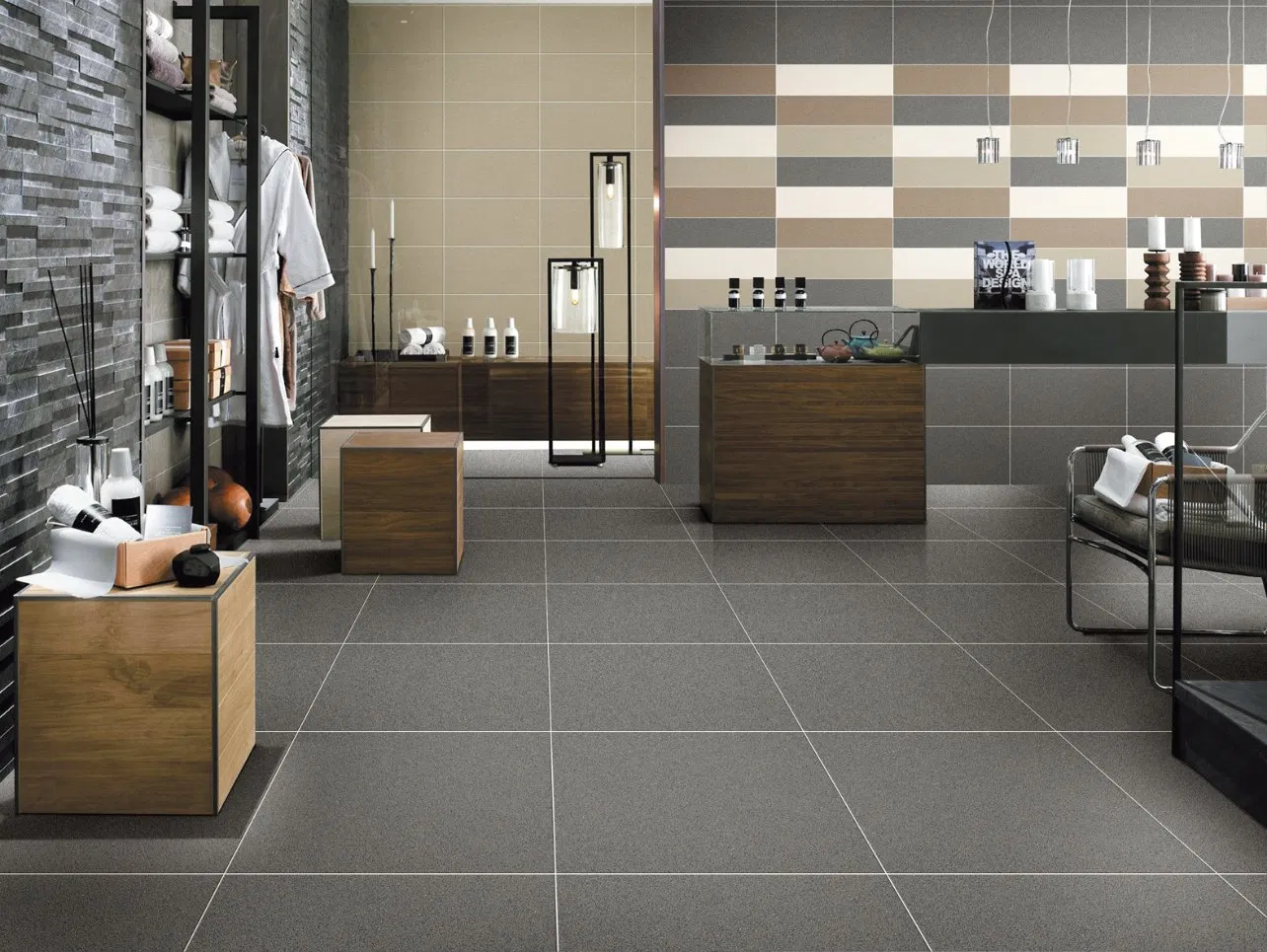 24X24 Inch 12X24 Inch Full Body Rough Finish Porcelain Floor Tiles