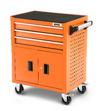 3-Drawers Utility Rolling Tool Chest Cabinet Heavy Duty Industrial Cabinet with Wheels for Garage