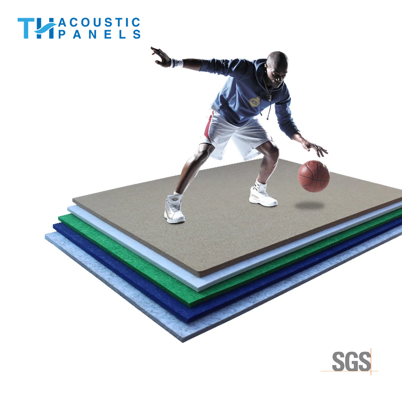15mm Flame Retartant Polyester Fiber Decorative Acoustic Panel for Stadium