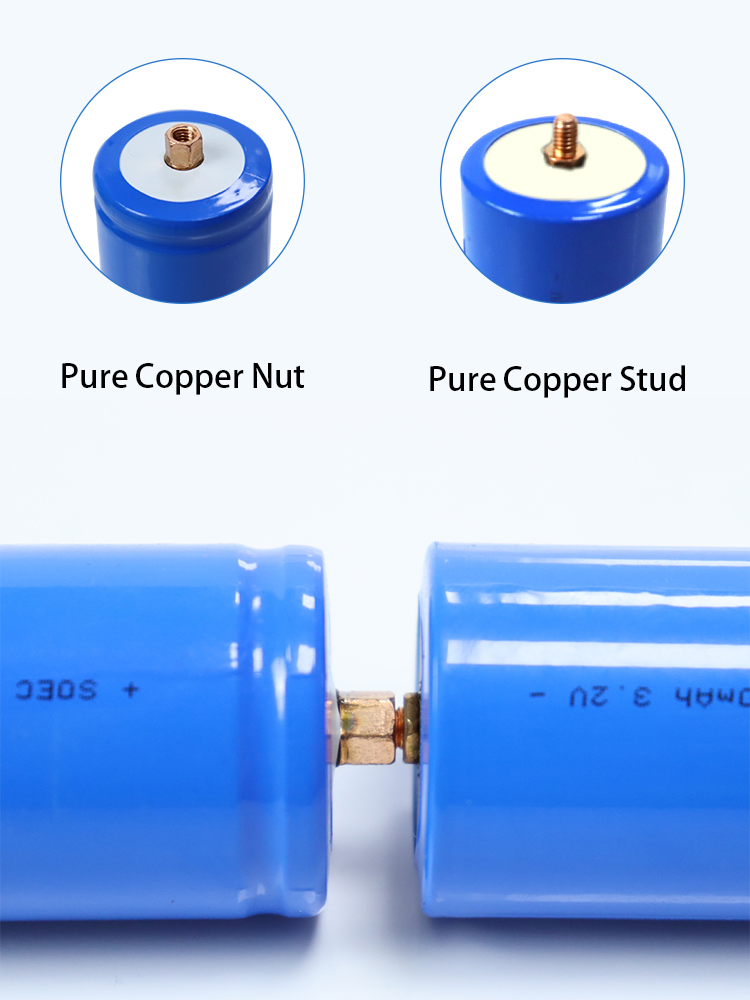 Cylindrical LiFePO4 Battery Cell 3.2V 5000mAh 3c