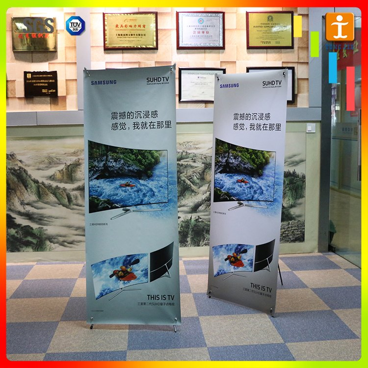 Customized Economic Fiber Frame X Stand Banner for Promotion
