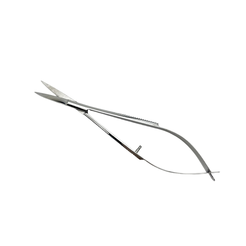Perfect Plucking Eyebrow Scissors Curved Straight Spring Stainless Steel Eyebrow Tweezer