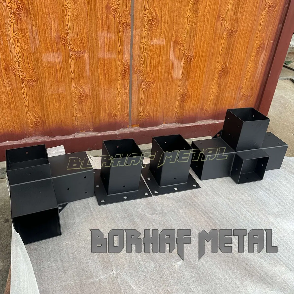 Heavy-Duty Zinc-Epoxy Brackets for Outdoor Woodworking – Reinforced Connectors for Pergolas, Tables & Bridges