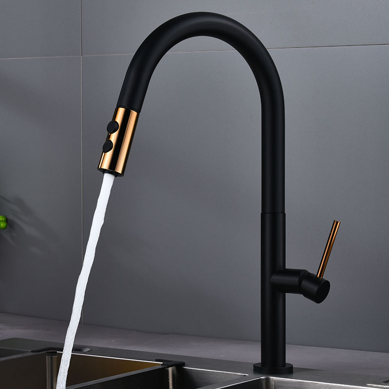 360° Rotating Basin Faucet Kithen Sink Faucet Mixer Pull out Water Taps