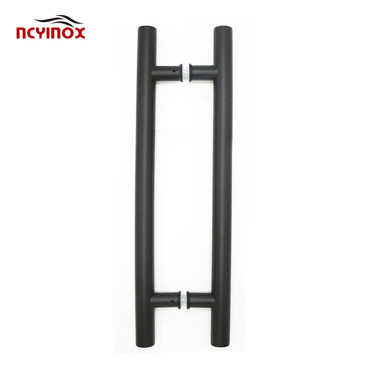 Round H Shape 304 Stainless Steel Door Pull Push Handle for Glass Door/Wooden Door with Matte Black