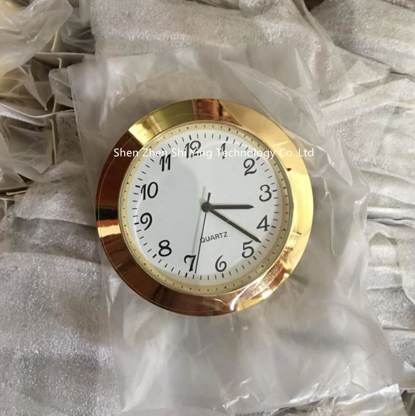 Custom 43mm Quartz Silver Metal Clock Insert for Promotion Gift
