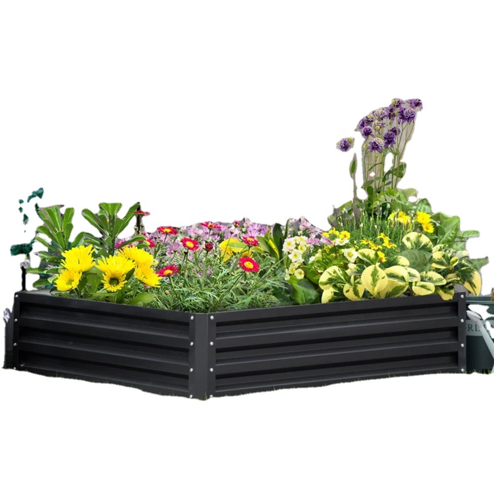Грядка приподнятая оцинкованная квадратная большая