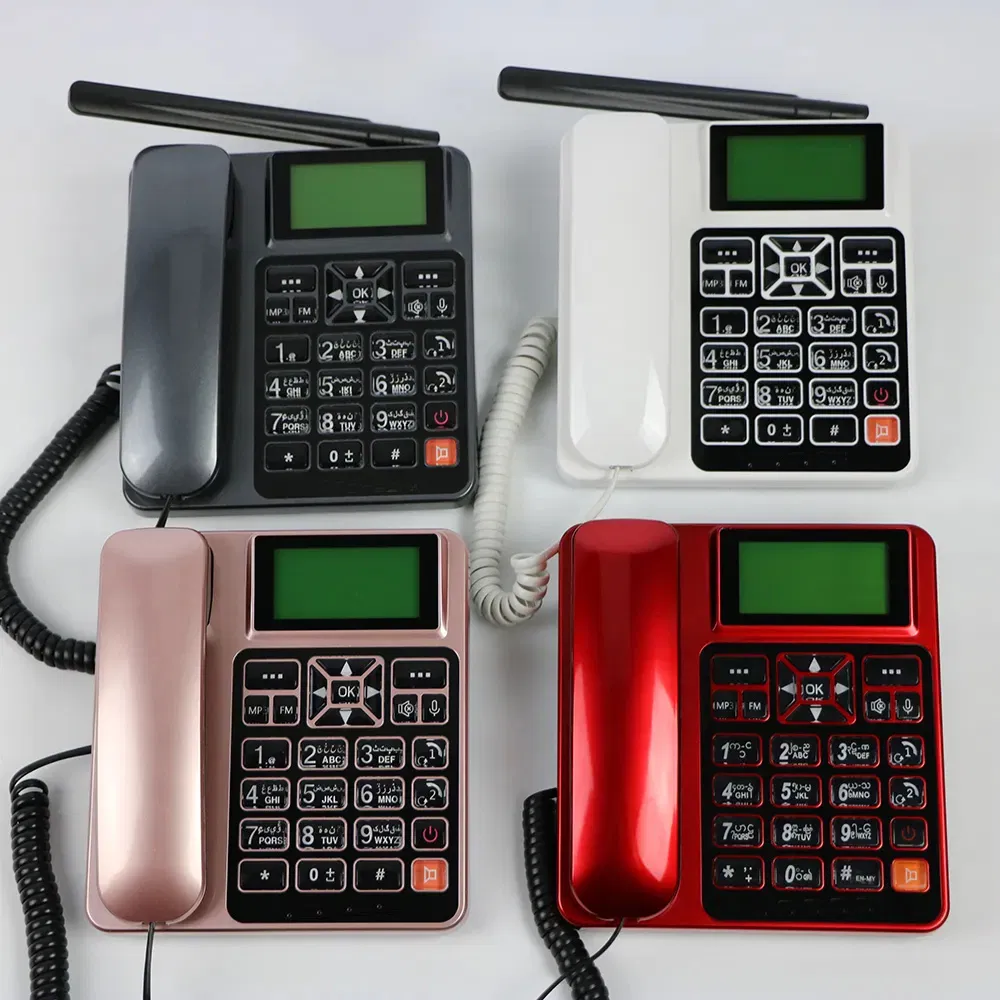 3D Big Speaker Telephone Mute Record Landline Suitable for Office and Home