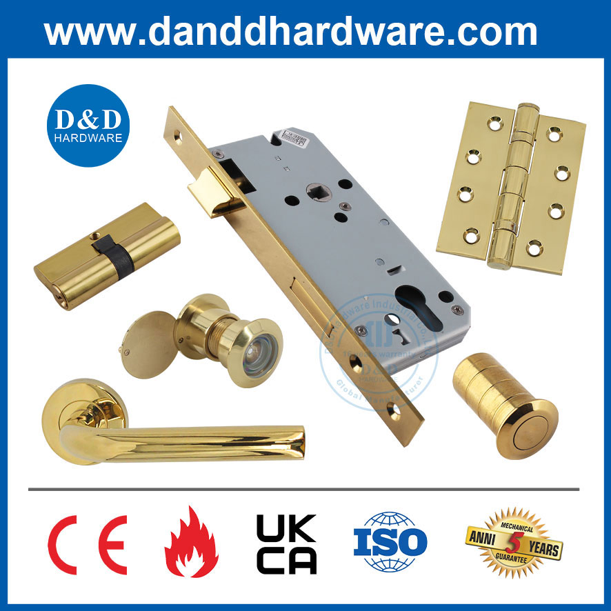 Polished Brass Door Viewer Peephole Golden Safety Door Accessories Fitting