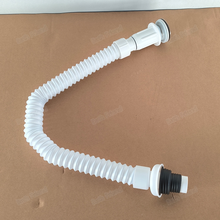 Extendable Trap Pipe for Basin Sink Waste Bathroom Washbowl Flexible Drain Pipe with Waste
