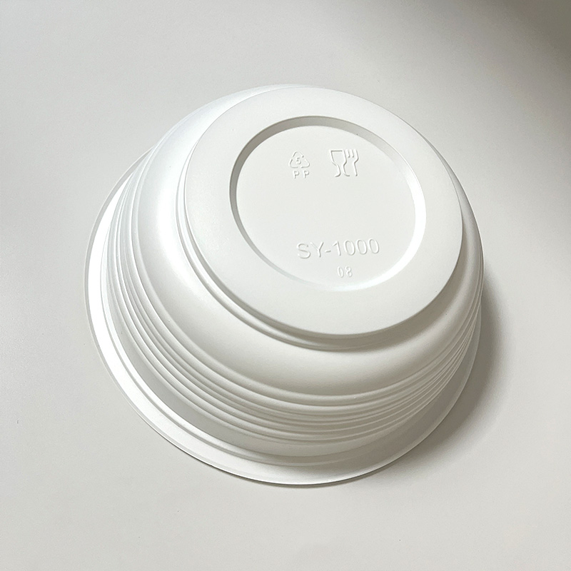 Food Grade PP Bowl with Clear Lid Black Base Box for Takeout