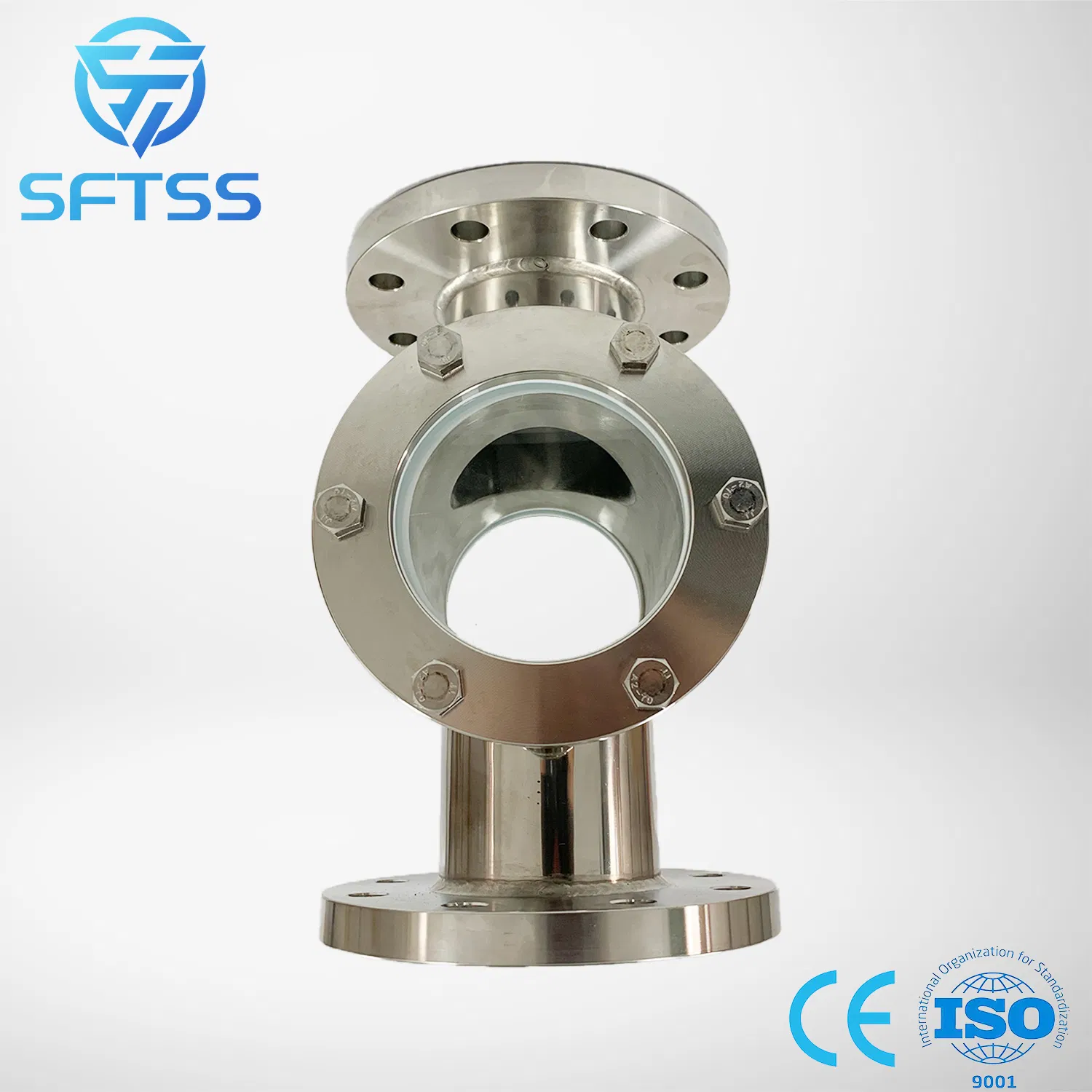 Innovative Heavy-Duty Flange Sight Glass with Forged Silver Finish
