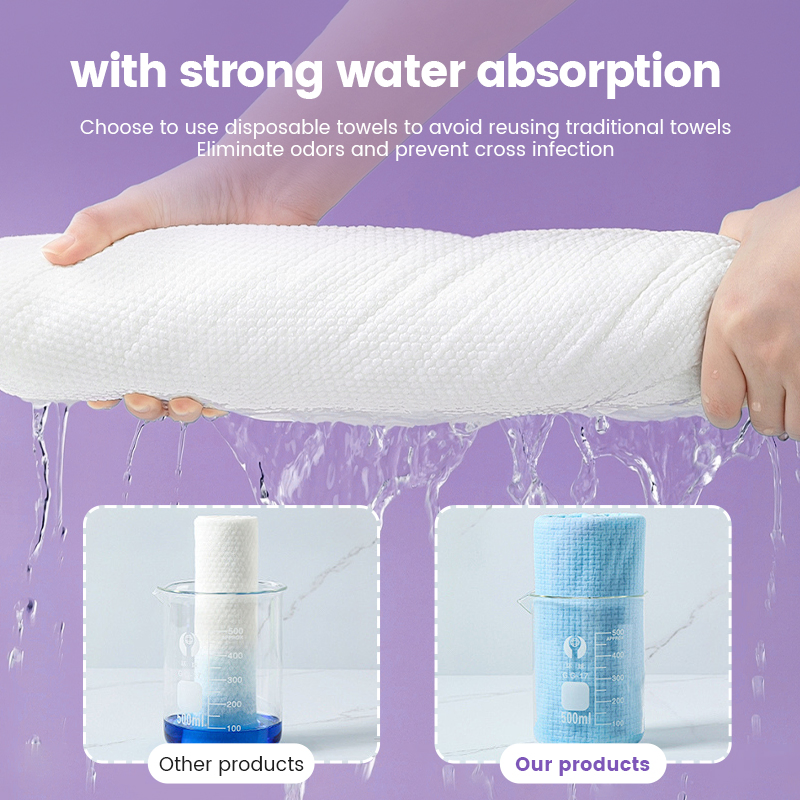 Organic & Biodegradable Hygienic Use Single Use Soft Disposable Barber Towels for Facial & Beauty Salon Bulk Pack