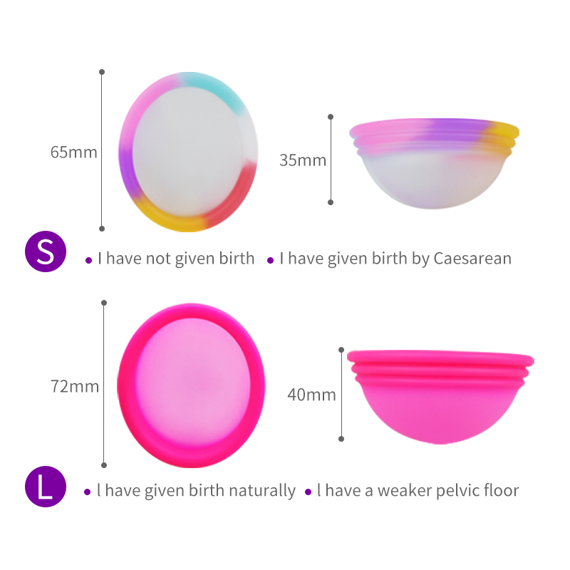 100% Medical Silicone Menstrual Disc Menstrual Disc Reusable Copa Menstrual Cup