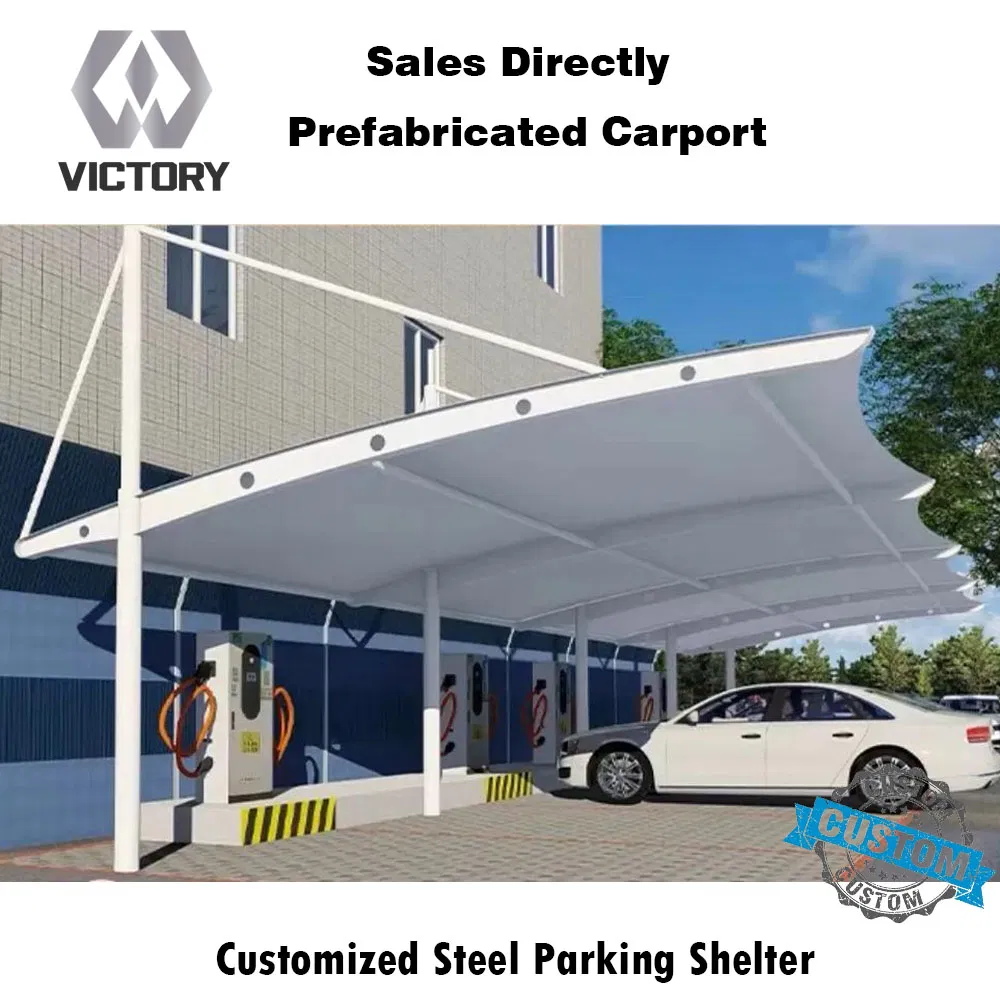 High Strength Mild Steel Galvanized G300 Metal Prefab Steel Structure Carport