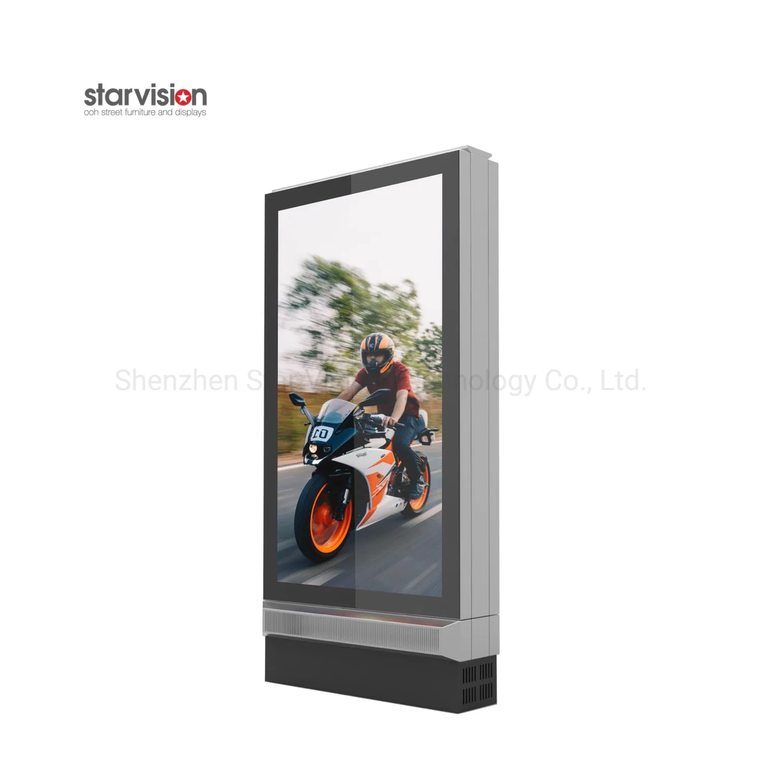 75 Inch Standing 3000nits Direct Sunlight Readable LCD Display Digital Signage Exterior