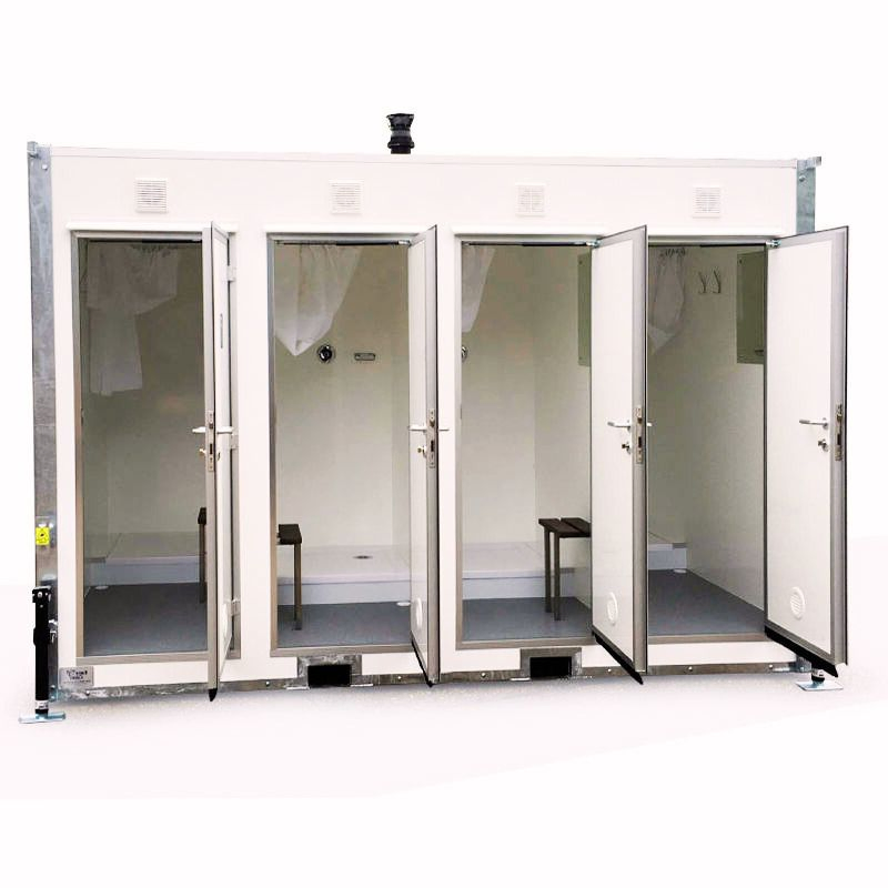 Portable Luxury Bathroom Trailer with Shower and Toilet Prefabricated for Weddings Mobile Shower Trailer